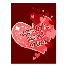Worlds Best Mom Postcards