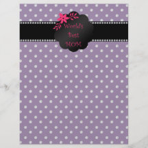 World's best mom purple diamonds flyers