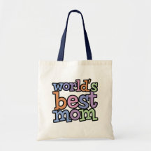 Worlds Best Mom T-Shirts & Gifts Canvas Bag