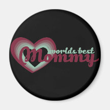 Worlds Best Mommy Refrigerator Magnets
