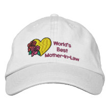 Worlds Best Mother-In-Law Embroidered Hat