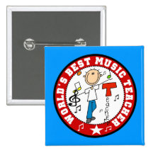 World's Best Music Teacher Button
