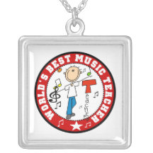 World's Best Music Teacher Custom Jewelry
