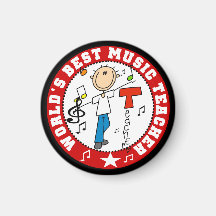 World's Best Music Teacher Fridge Magnets