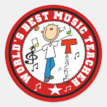 World's Best Music Teacher Stickers