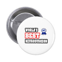World's Best Neurosurgeon Button