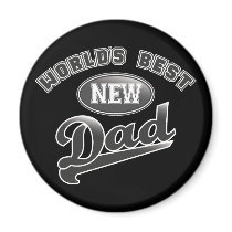 World's Best New Dad Fridge Magnet