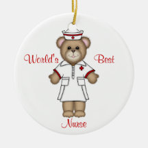 World's Best Nurse Christmas Tree Ornament