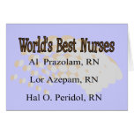 "World's Best Nurses" --Hilarious Nurse Gifts cards