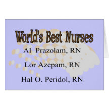 "World's Best Nurses" --Hilarious Nurse Gifts Cards