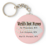 "World's Best Nurses" --Hilarious Nurse Gifts keychains