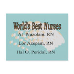 "World's Best Nurses" --Hilarious Nurse Gifts postcards