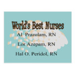 "World's Best Nurses" --Hilarious Nurse Gifts Post Card