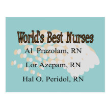 "World's Best Nurses" --Hilarious Nurse Gifts Post Card