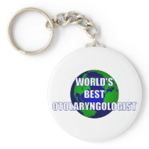 World's Best Otolaryngologist Keychain