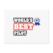 World's Best Pilot Post Cards
