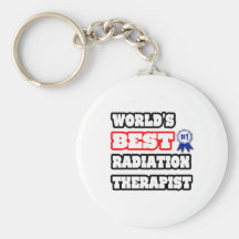 World's Best Radiation Therapist Key Chain