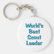 World's best Scout Leader merchandise Key Chain