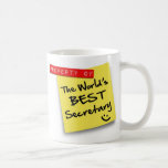 World's Best Secretary Post Coffee Mug