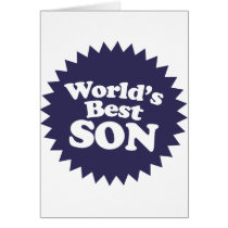 World's Best Son Greeting Card