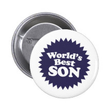 World's Best Son Pinback Buttons
