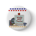 Worlds Best Teacher Pins