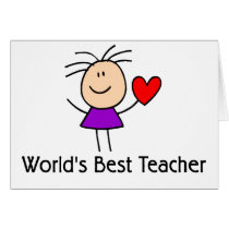 World's Best Teacher Greeting Card