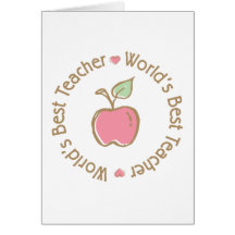 Worlds Best Teacher Card