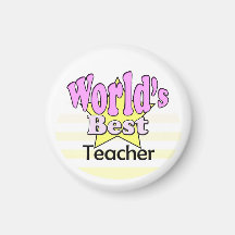 World's Best Teacher (Female) Koelkast Magneet