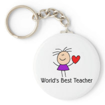 World's Best Teacher Keychains