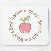 Worlds Best Teacher Mouse Pad