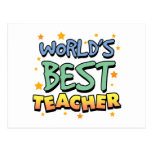 World's Best Teacher Postcard