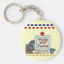 Worlds Best Teacher Tshirts and Gifts Key Chain