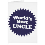 World's Best Uncle Cards