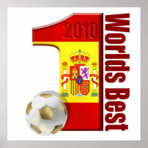 Worlds Best World No 1 Spain World Champions Print
