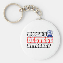 World's Bestest Attorney Key Chains