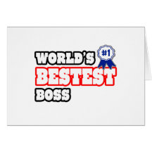 World's Bestest Boss Cards