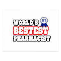 World's Bestest Pharmacist Postcards