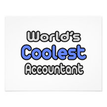 World's Coolest Accountant Personalized Announcement