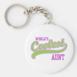 World's Coolest Aunt Key Chains