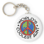 World's Coolest Aunt keychains