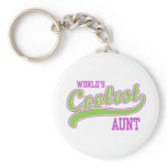 World's Coolest Aunt keychains