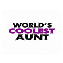 Worlds Coolest Aunt Postcard