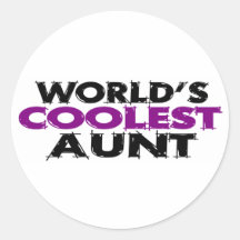 Worlds Coolest Aunt Sticker