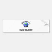 World's Coolest Baby Brother Bumper Sticker