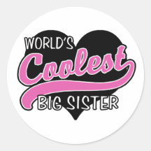 World's Coolest Big Sister Sticker