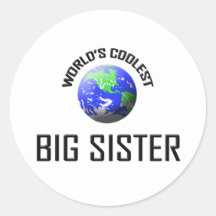 World's Coolest Big Sister Sticker