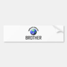 World's Coolest Brother Bumper Sticker
