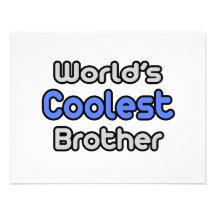 World's Coolest Brother Personalized Announcement