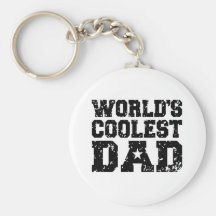 World's Coolest Dad Key Chain